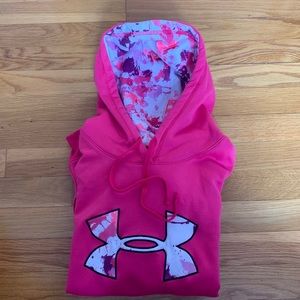 Pink Under Armour Hoodie (Tie-Dye Accents) W/M
